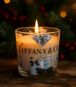 Tiffany & Co inspired Gingerbread Candle