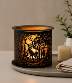 deer metal tealight burner